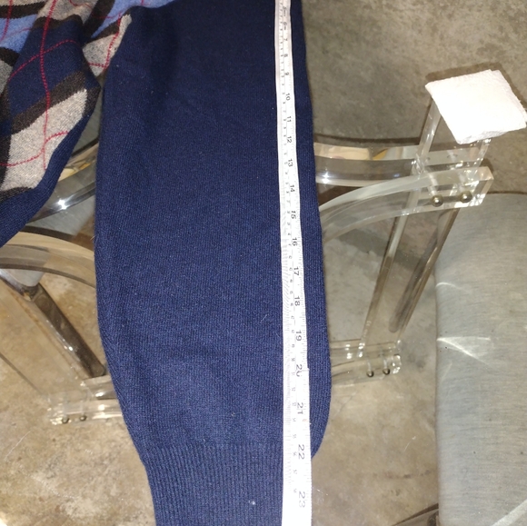 Good Pre-owned Condition Size Large100% Cashmere Argyle Pattern - Picture 7 of 8